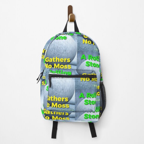 Item preview, Irish Proverb - A Rolling Stone Gathers No Moss designed and sold by IrishProverbs.