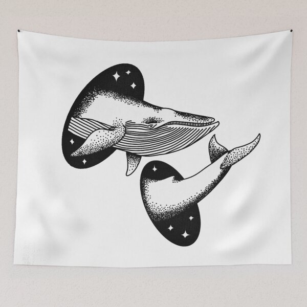 Item preview, Surreal Whale- Black designed and sold by StylishTayla.