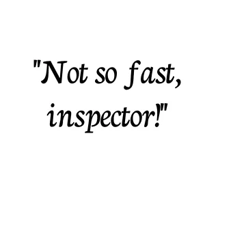 Artwork thumbnail, Not So Fast Inspector Sticker by jackdoesstuff