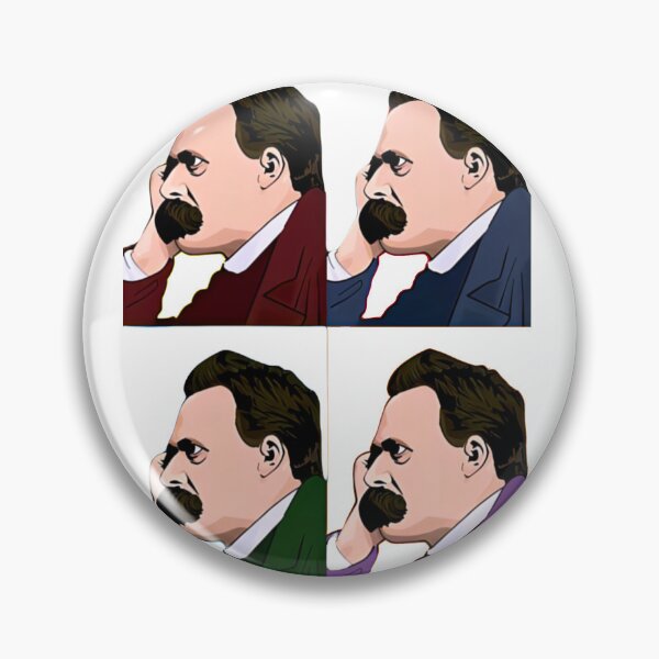 Item preview, sticker Friedrich Nietzsche sticker pack designed and sold by deztees.