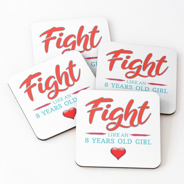 Item preview, Fight like an 8 years old girl shirt  designed and sold by cizito.