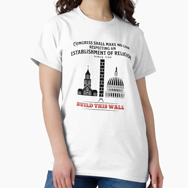 Item preview, Build This Wall - Separation of Church and State designed and sold by DaniGirls.