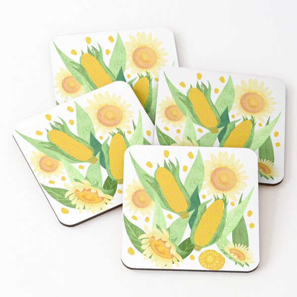 Item preview, Corn and sunflower print  designed and sold by Papergrape.
