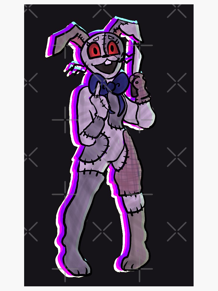 Fnaf Security Breach Vanny Fanart Sticker For Sale By Fairstudios Redbubble