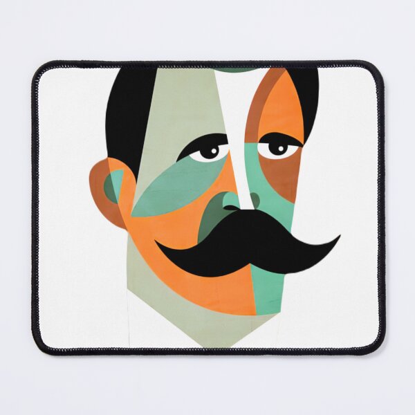 Item preview, Friedrich Nietzsche sticker picaso type art designed and sold by deztees.