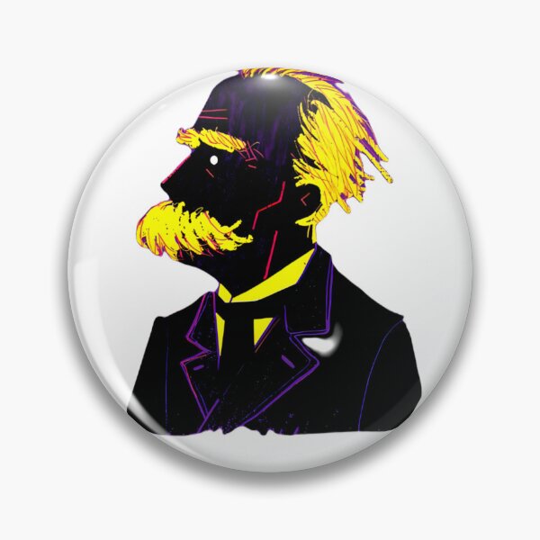 Item preview, Friedrich Nietzsche , sticker purple designed and sold by deztees.