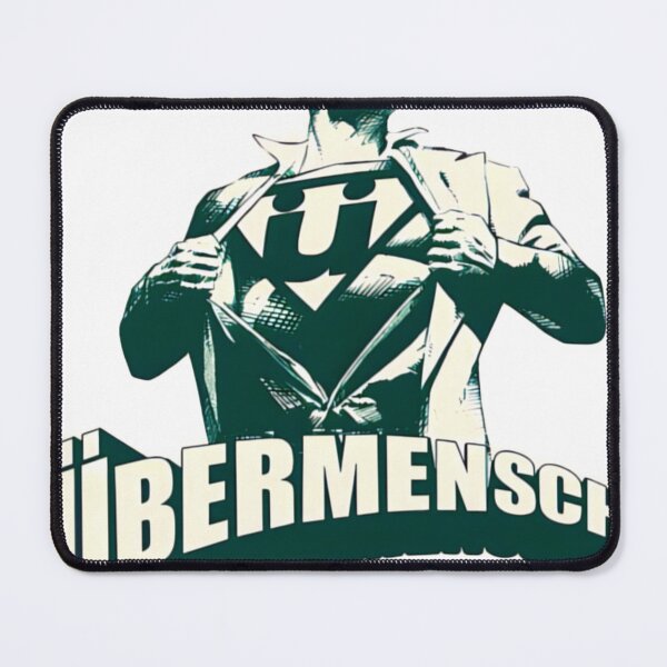 Item preview, Friedrich Nietzsche, sticker uberman Übermensch cartoon designed and sold by deztees.
