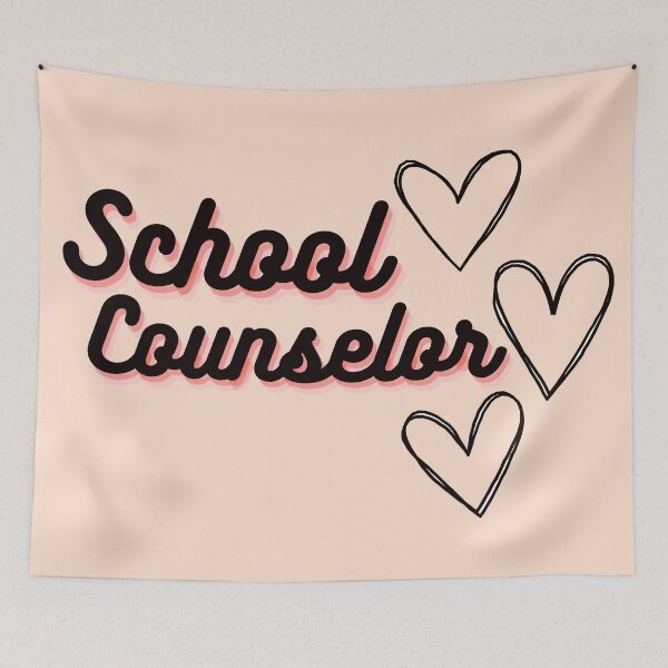 Item preview, School Counselor With Three Black Hearts designed and sold by SMillustrations.