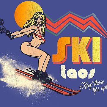 Ski Taos 70s/80s Retro Souvenir Style Skiing