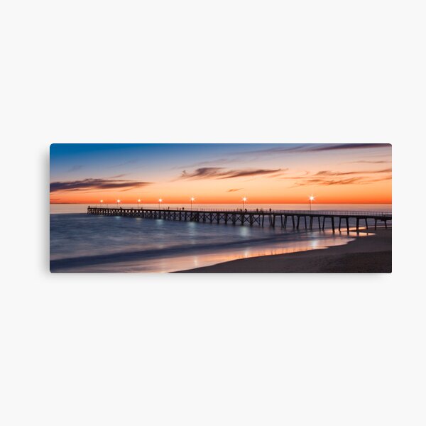 Port Noarlunga Jetty at sunset Canvas Print