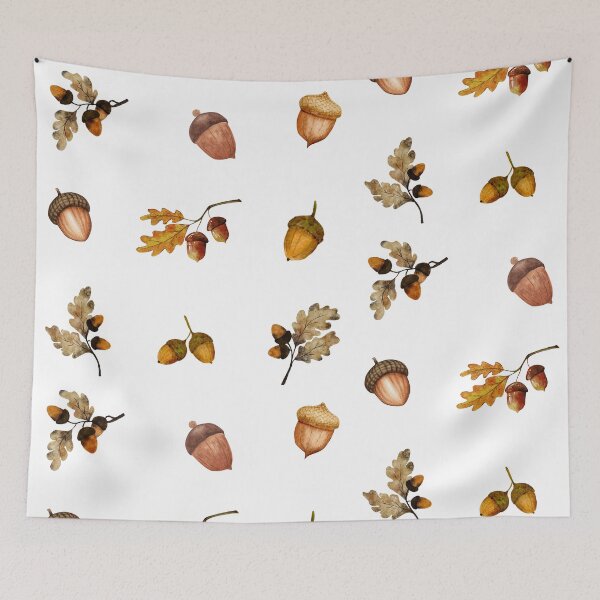 Item preview, Watercolor Acorns and Oak Leaves designed and sold by silviaol.