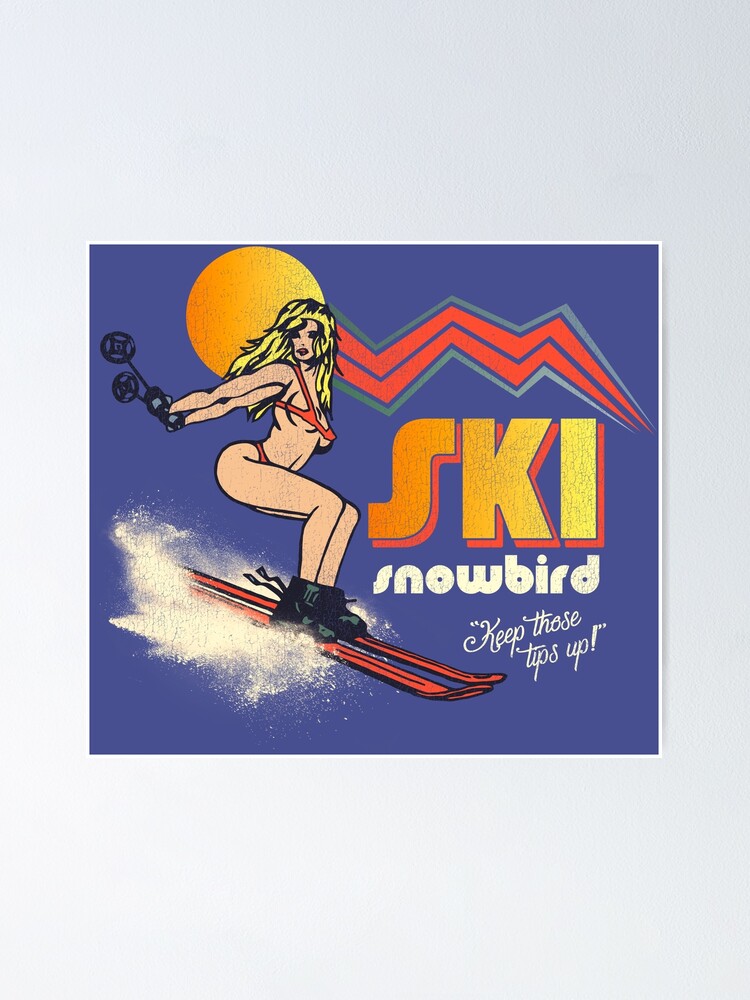 Ski Snowbird 70s/80s Retro Souvenir Style Skiing