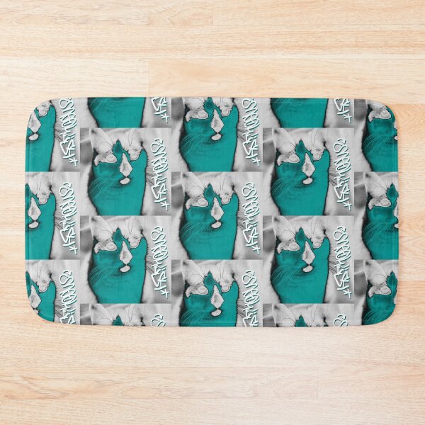 Item preview, Meowish / Logo - Bobette - Edition Greyish Light (Tealish Version) designed and sold by Brazz Official.