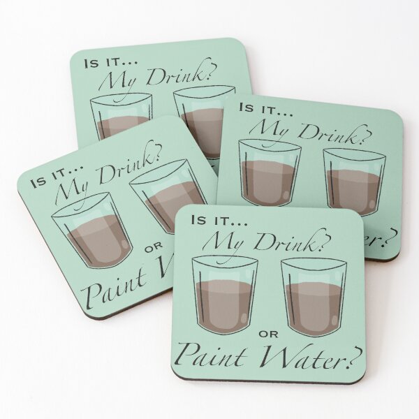 Item preview, My Drink or Paint Water? designed and sold by A-Little-Nerdy.