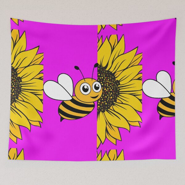 Item preview,   COLOFULLYSUN FLOWER AND BEE PRINT. designed and sold by marie1919.
