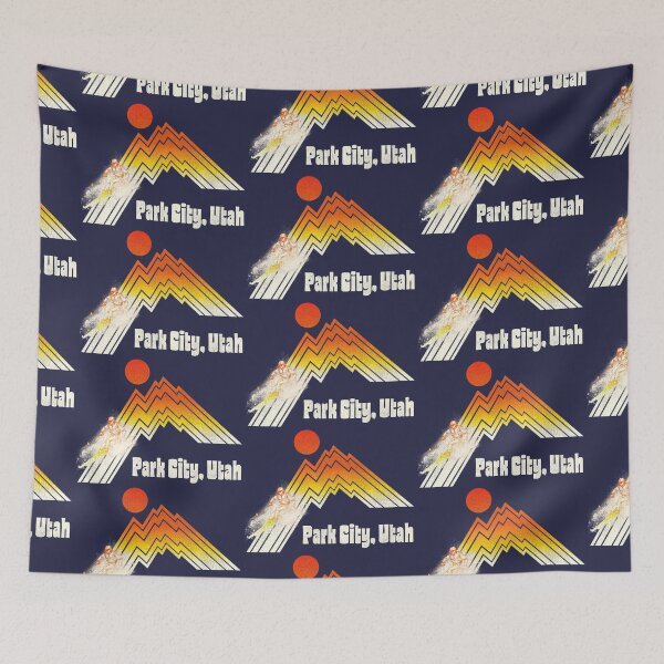 Item preview, Park City Utah 70s/80s Retro Souvenir Style Skiing designed and sold by ourkid.