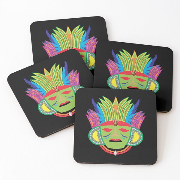 Item preview, Mayan Culture mask illustration designed and sold by OSRPRO.