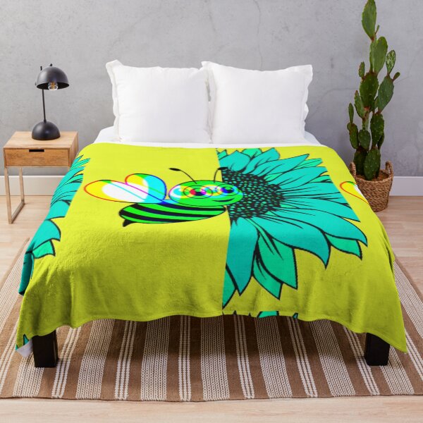 Item preview, COLOFULLYSUN FLOWER AND BEE PRINT. designed and sold by marie1919.