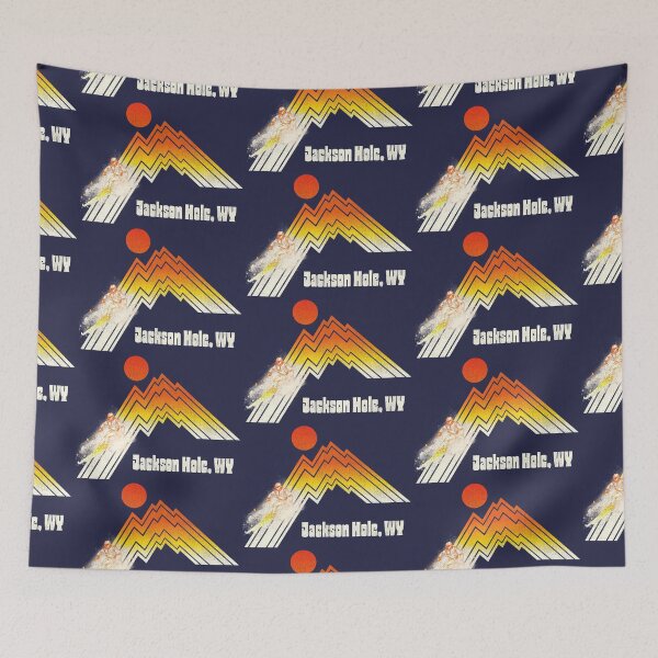Item preview, Jackson Hole Wyoming 70s/80s Retro Souvenir Style Skiing designed and sold by ourkid.