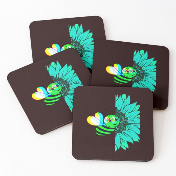 Item preview,  COLOFULLYSUN FLOWER AND BEE PRINT. designed and sold by marie1919.