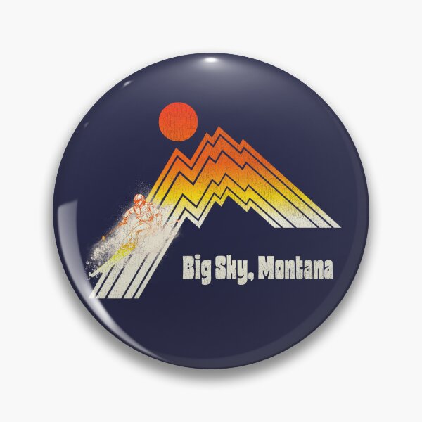 Artikelvorschau, Big Sky Montana 70er/80er Jahre Retro-Souvenir-Stil Skifahren entworfen und verkauft von ourkid.