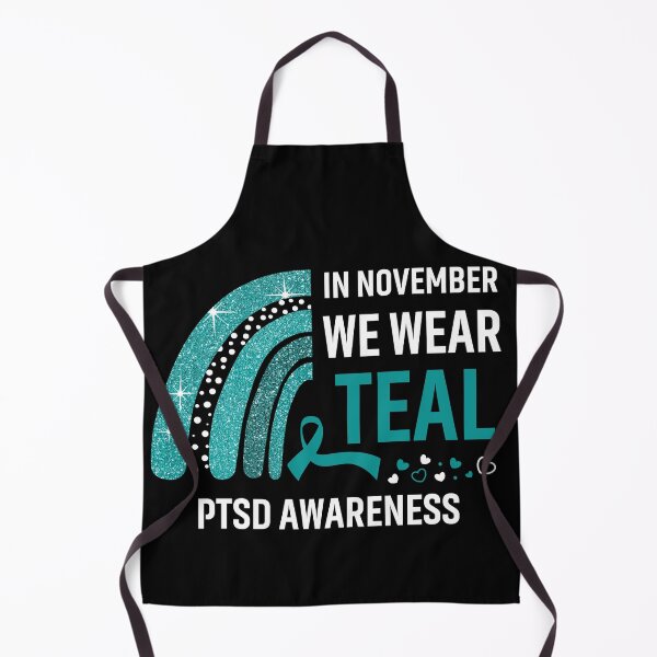 Item preview, Rainbow In November We Wear Teal PTSD Awareness designed and sold by Mnrshirley.