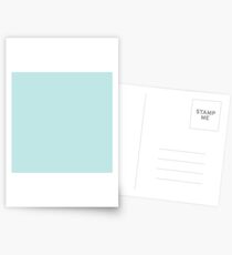 Pastell Türkis Blau Grün Succulent Postkarten