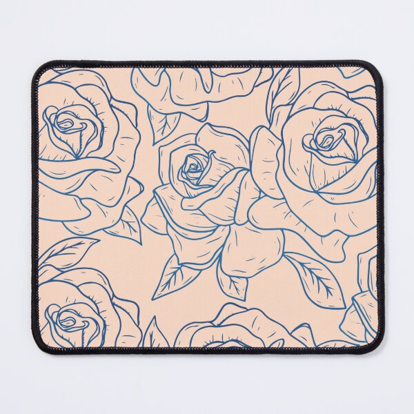 Item preview, Vintage Minimalistic Rose Floral Pattern On Peach designed and sold by GraphicsClub.