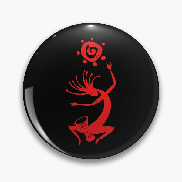 Item preview, Kokopelli Sun Drummer Red  designed and sold by AlisonFle96648.