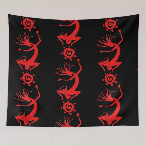 Item preview, Kokopelli Sun Drummer Red  designed and sold by AlisonFle96648.