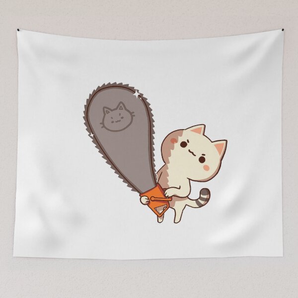 Item preview, Chainsaw Cat designed and sold by Vooolatility.