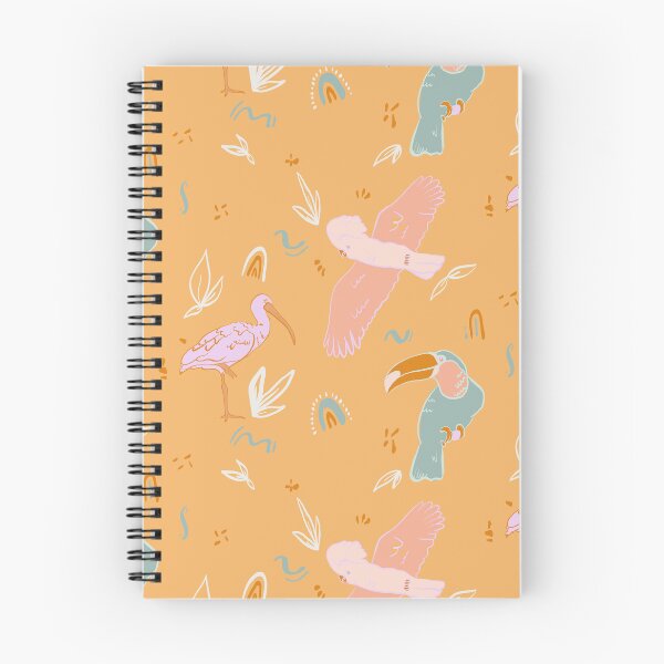 Item preview, flock of tropical birds designed and sold by freeinthelines.