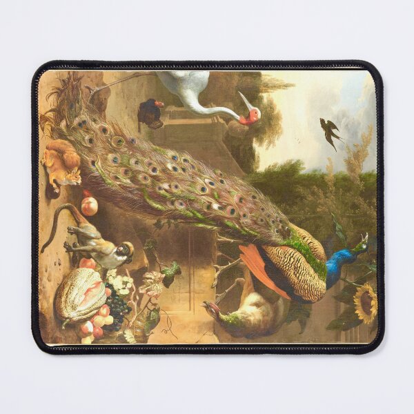 Item preview, Peacocks by Melchior d'Hondecoeter (digitally enhanced) designed and sold by Amanda1775.