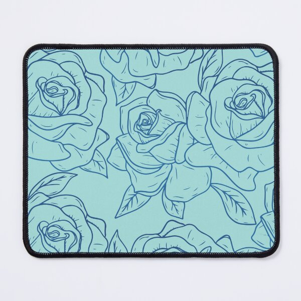 Item preview, Vintage Minimalistic Rose Floral Pattern On Light Teal designed and sold by GraphicsClub.