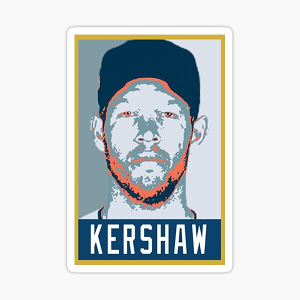 Clayton Kershaw Jersey Mesh Sticker for Sale by jakehutson3