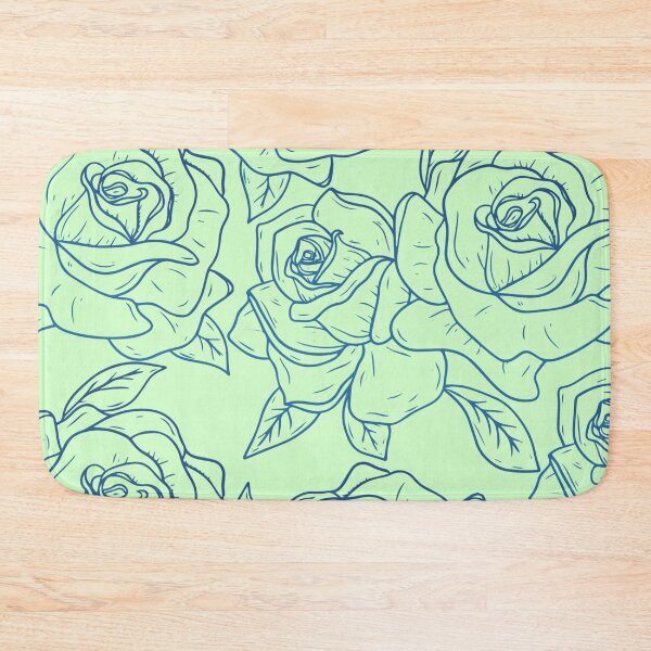 Item preview, Vintage Minimalistic Rose Floral Pattern On Mint designed and sold by GraphicsClub.