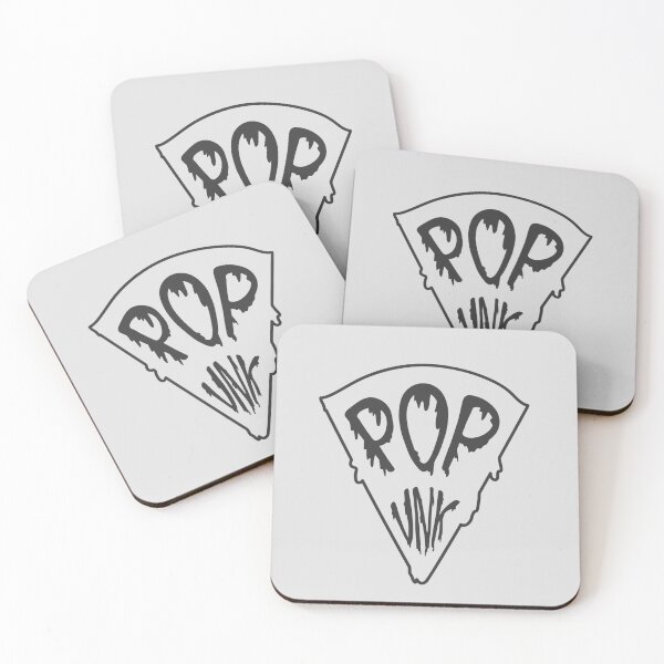 Item preview, Popunk Pizza Logo Minimal Dark designed and sold by TwistedByArt.