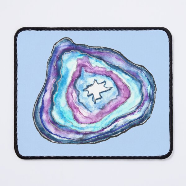 Item preview, Blue Watercolor Geode by Skye Rain Art designed and sold by Skye Rain.