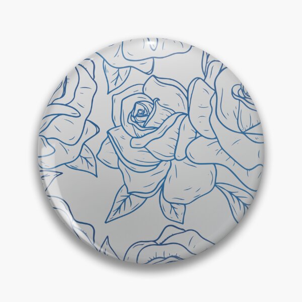 Item preview, Vintage Minimalistic Rose Floral Pattern On Grey designed and sold by GraphicsClub.