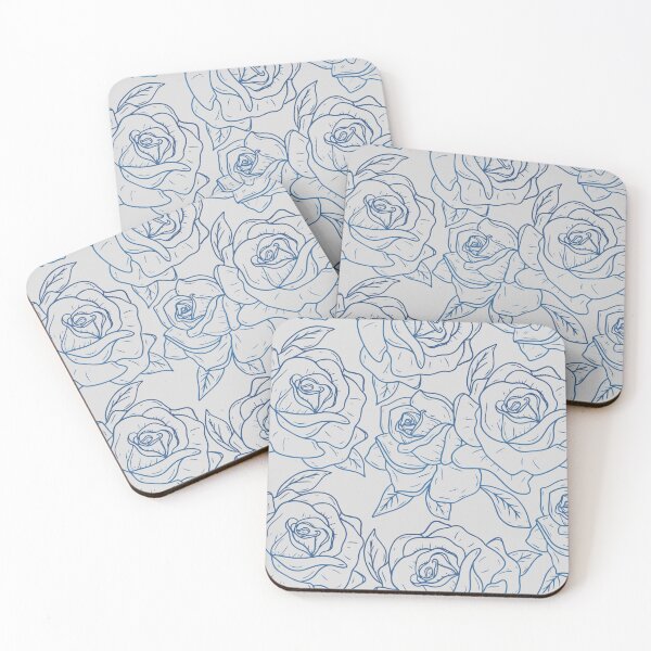 Item preview, Vintage Minimalistic Rose Floral Pattern On Grey designed and sold by GraphicsClub.