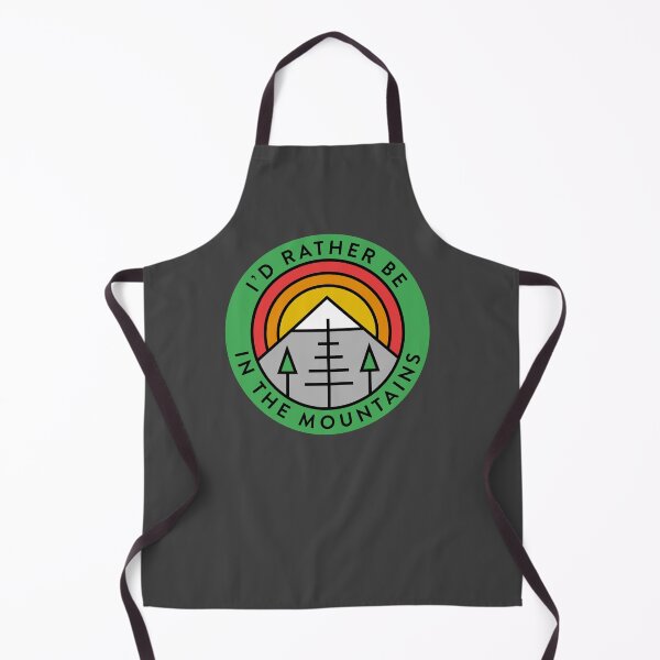 Item preview, I'd Rather Be In The Mountains Rainbow Retro designed and sold by yelly123.