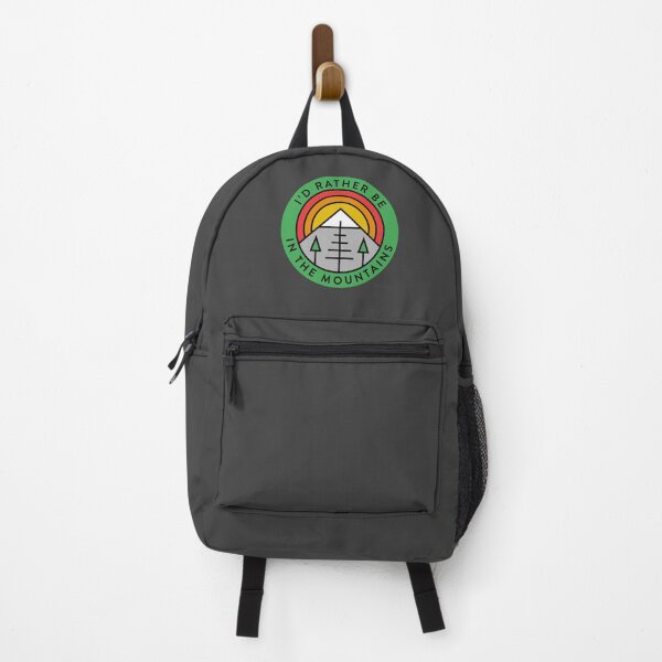 Item preview, I'd Rather Be In The Mountains Rainbow Retro designed and sold by yelly123.
