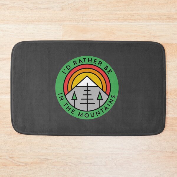 Item preview, I'd Rather Be In The Mountains Rainbow Retro designed and sold by yelly123.