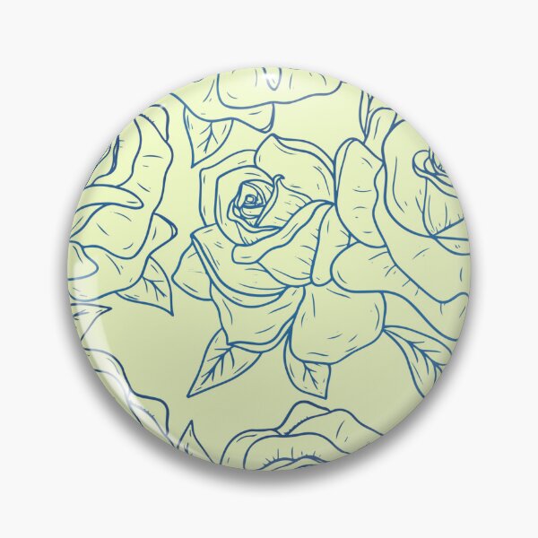 Item preview, Vintage Minimalistic RMse Floral Pattern On Ligtt Mint designed and sold by GraphicsClub.