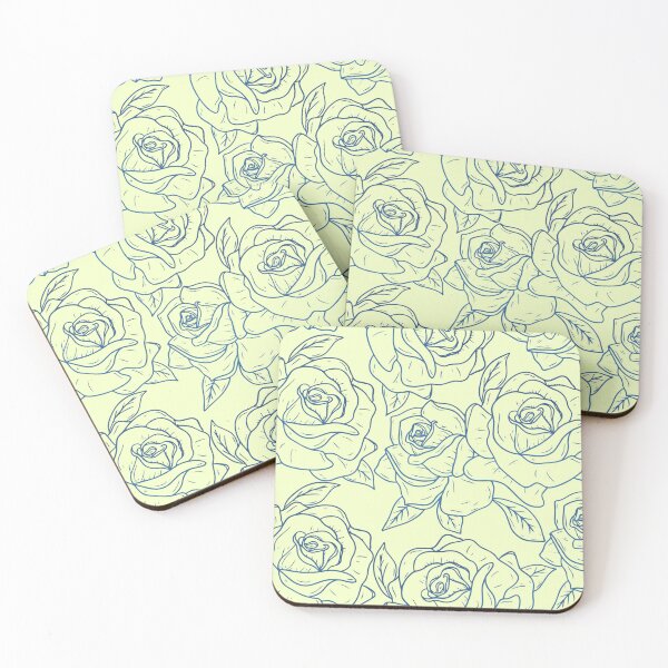 Item preview, Vintage Minimalistic RMse Floral Pattern On Ligtt Mint designed and sold by GraphicsClub.