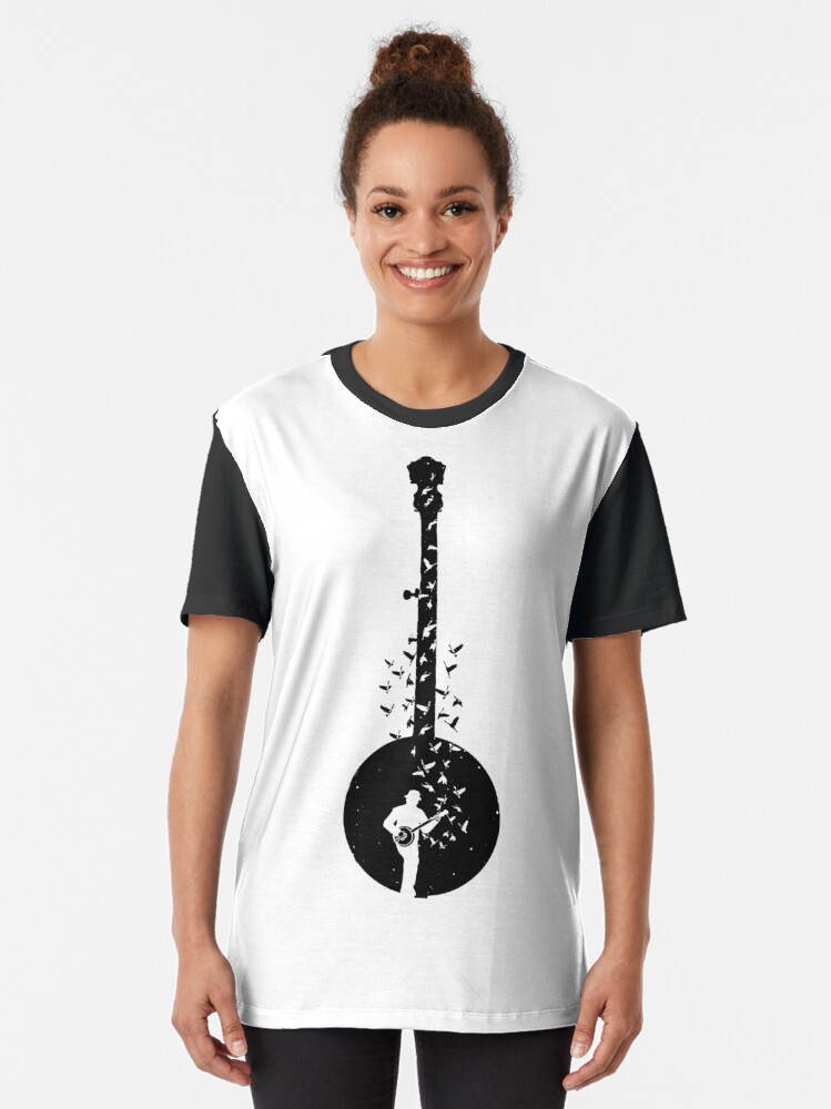 Alternate view of Banjo - Banjo Player Graphic T-Shirt