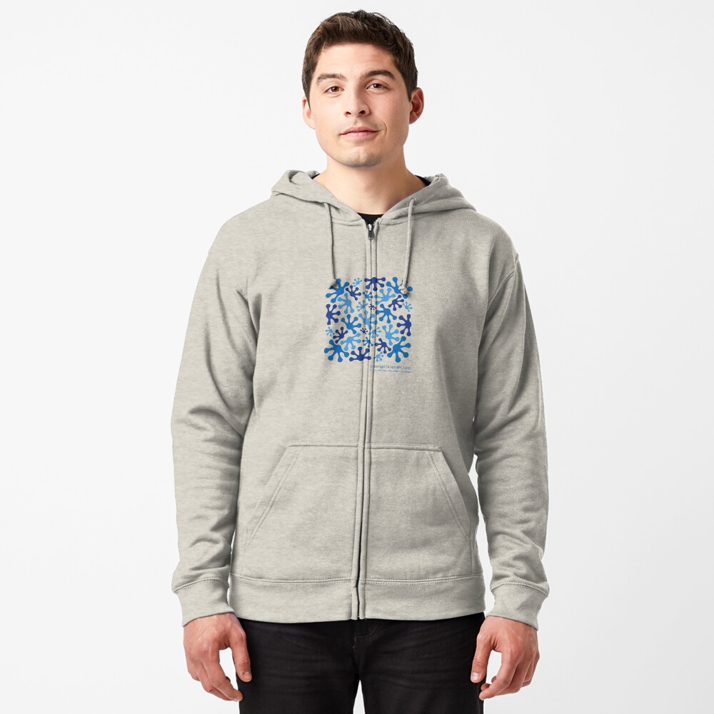 Item preview, Zipped Hoodie designed and sold by greengecko.