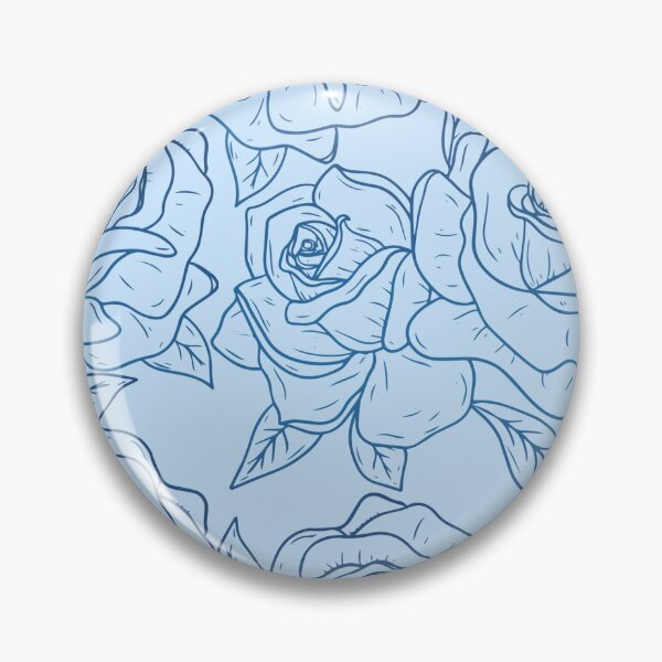 Item preview, Vintage Minimalistic Rose Floral Pattern On Light Blue designed and sold by GraphicsClub.