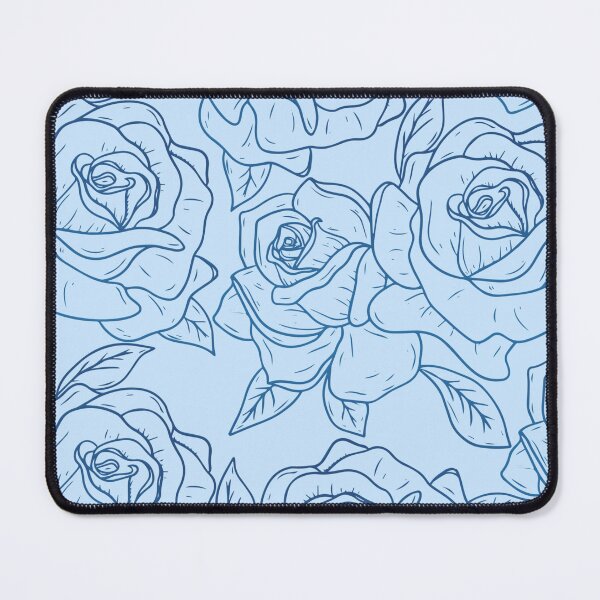 Item preview, Vintage Minimalistic Rose Floral Pattern On Light Blue designed and sold by GraphicsClub.