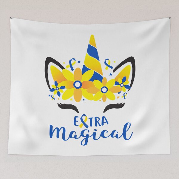 Item preview, Extra Magical Down Syndrome Awareness Unicorn designed and sold by EmilieWebeEW.